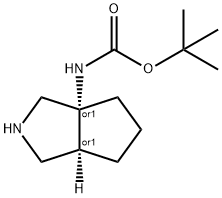 Cis-(Hexahydro-Cyclopenta[C]Pyrrol-3A-Yl)-Carbamic Acid Tert-Butyl Ester(WX110665) Structure