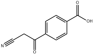 Benzoic acid, 4-(2-cyanoacetyl)- Structure