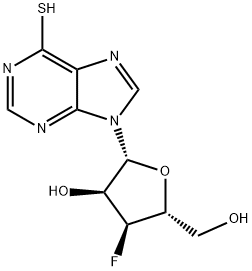 3'-Deoxy-3'-fluoro-6-thioinosine 구조식 이미지