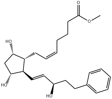 Bimatoprost Acid 15-Epi Methyl Ester Structure