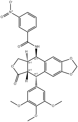 Podophyllotoxin, derivative of 구조식 이미지