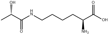 L-Lysine, N6-[(2S)-2-hydroxy-1-oxopropyl]- Structure