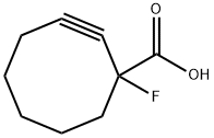 2-Cyclooctyne-1-carboxylic acid, 1-fluoro- Structure