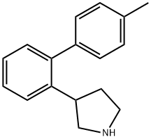 (±)-3-(4'-methyl-biphenyl-2-yl)-pyrrolidine Structure