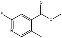 4-Pyridinecarboxylic acid, 2-fluoro-5-methyl-, methyl ester 구조식 이미지