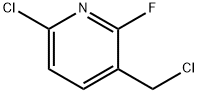 Pyridine, 6-chloro-3-(chloromethyl)-2-fluoro- Structure