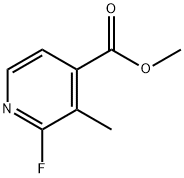 4-Pyridinecarboxylic acid, 2-fluoro-3-methyl-, methyl ester 구조식 이미지