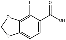 1,3-Benzodioxole-5-carboxylic acid, 4-iodo- Structure