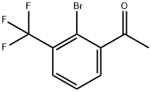 Ethanone, 1-[2-bromo-3-(trifluoromethyl)phenyl]- Structure