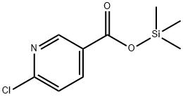 3-Pyridinecarboxylic acid, 6-chloro-, trimethylsilyl ester Structure