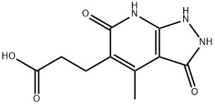 3-{4-methyl-3,6-dioxo-1H,2H,3H,6H,7H-pyrazolo[3,4-b]pyridin-5-yl}propanoic acid Structure