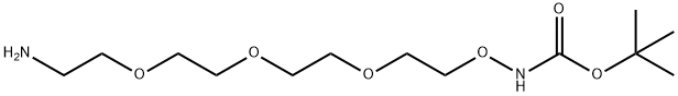Boc-Aminooxy-PEG3-amine Structure