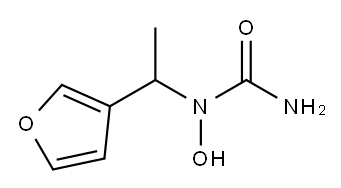N-1-(fur-3-ylethyl)-N-hydroxyurea Structure