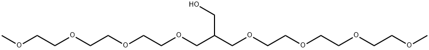 4,7,10,13-Tetraoxatetradecan-1-ol, 2-(2,5,8,11-tetraoxadodec-1-yl)- Structure