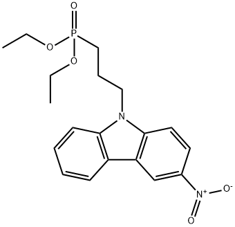 Phosphonic acid, P-[3-(3-nitro-9H-carbazol-9-yl)propyl]-, diethyl ester 구조식 이미지