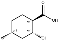 (1R,2R,4R)-2-Hydroxy-4-methylcyclohexanecarboxylic acid Structure