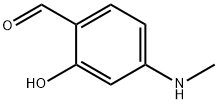Benzaldehyde, 2-hydroxy-4-(methylamino)- 구조식 이미지