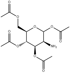 D-Mannopyranose, 2-amino-2-deoxy-, 1,3,4,6-tetraacetate Structure