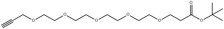 Propargyl-PEG5-t-butyl ester Structure