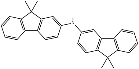 N-(9,9-dimethyl-9H-fluoren-3-yl)-9,9-dimethyl-9H-fluoren-2-amine Structure