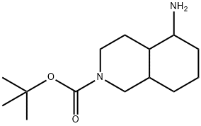 2(1H)-Isoquinolinecarboxylic acid, 5-aminooctahydro-, 1,1-dimethylethyl ester Structure