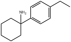Cyclohexanamine, 1-(4-ethylphenyl)- Structure