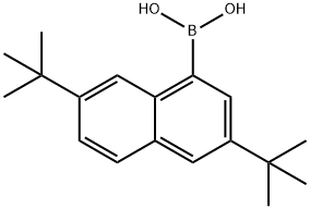 Boronic acid, B-[3,7-bis(1,1-dimethylethyl)-1-naphthalenyl]- Structure