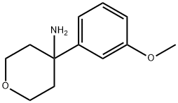 2H-Pyran-4-amine, tetrahydro-4-(3-methoxyphenyl)- Structure