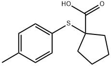 1-[(4-methylphenyl)sulfanyl]cyclopentane-1-carboxylic acid Structure