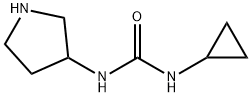 3-cyclopropyl-1-(pyrrolidin-3-yl)urea 구조식 이미지