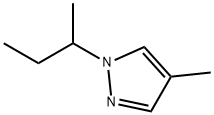 1H-Pyrazole, 4-methyl-1-(1-methylpropyl)- Structure