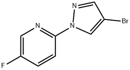 2-(4-Bromo-1H-pyrazol-1-yl)-5-fluoropyridine 구조식 이미지