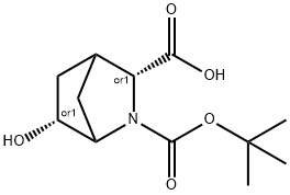 Racemic-(1S,3S,4R,6S)-2-(Tert-Butoxycarbonyl)-6-Hydroxy-2-Azabicyclo[2.2.1]Heptane-3-Carboxylic Acid Structure