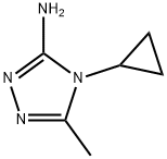 4H-1,2,4-Triazol-3-amine, 4-cyclopropyl-5-methyl- Structure