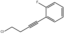 Benzene, 1-(4-chloro-1-butyn-1-yl)-2-fluoro- Structure