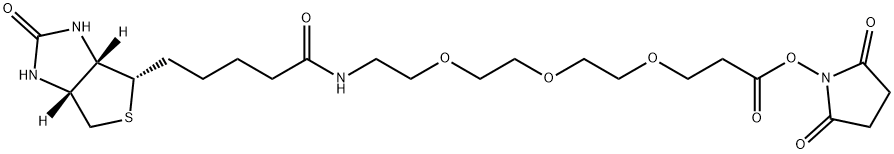 Biotin-PEG3-NHS ester 구조식 이미지