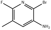 3-Pyridinamine, 2-bromo-6-fluoro-5-methyl- 구조식 이미지