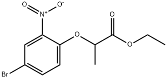 Propanoic acid, 2-(4-bromo-2-nitrophenoxy)-, ethyl ester Structure