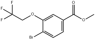 Benzoic acid, 4-bromo-3-(2,2,2-trifluoroethoxy)-, methyl ester Structure