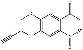 Ethanone, 1-[5-methoxy-2-nitro-4-(2-propyn-1-yloxy)phenyl]- Structure