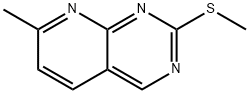 Pyrido[2,3-d]pyrimidine, 7-methyl-2-(methylthio)- Structure