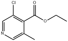 4-Pyridinecarboxylic acid, 3-chloro-5-methyl-, ethyl ester 구조식 이미지