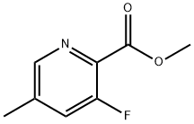 2-Pyridinecarboxylic acid, 3-fluoro-5-methyl-, methyl ester Structure