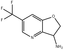 Furo[3,2-b]pyridin-3-amine, 2,3-dihydro-6-(trifluoromethyl)- Structure