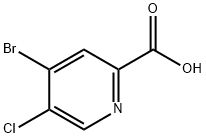 2-Pyridinecarboxylic acid, 4-bromo-5-chloro- Structure