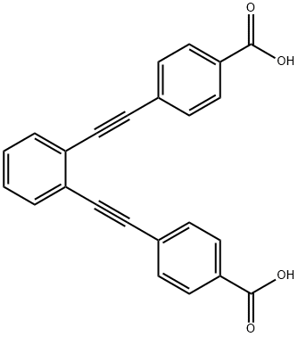 Benzoic acid, 4,4'-(1,2-phenylenedi-2,1-ethynediyl)bis- 구조식 이미지