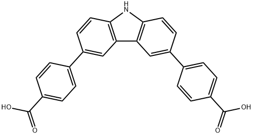 4,4'-(9H-carbazole-3,6-diyl)dibenzoic acid Structure