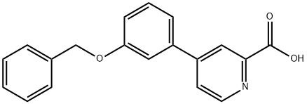 4-(3-Benzyloxyphenyl)picolinic acid Structure