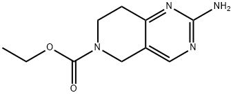 ethyl 2-amino-5H,6H,7H,8H-pyrido[4,3-d]pyrimidine-6-carboxylate Structure