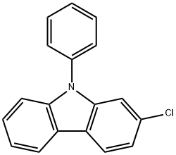 9H-Carbazole, 2-chloro-9-phenyl- 구조식 이미지